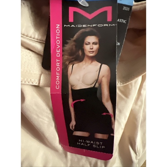 Maidenform Comfort Devotion High Waist Half Slip Style 2028 Sz. XL Extra Large - Picture 7 of 11